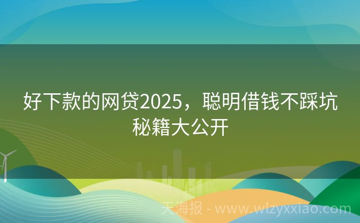 好下款的网贷2025，聪明借钱不踩坑秘籍大公开