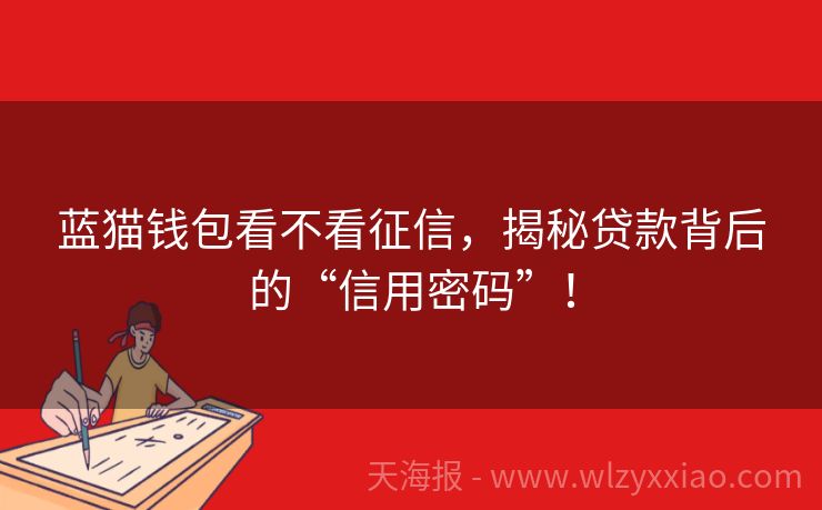 蓝猫钱包看不看征信，揭秘贷款背后的“信用密码”！