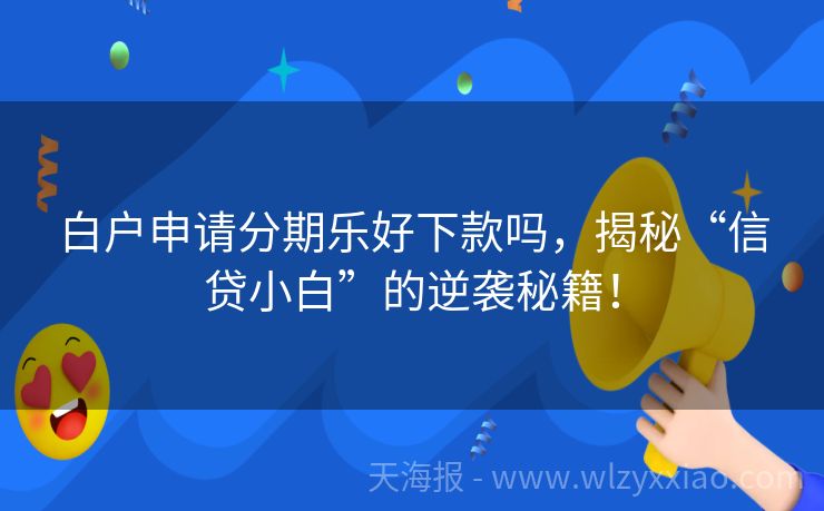 白户申请分期乐好下款吗，揭秘“信贷小白”的逆袭秘籍！
