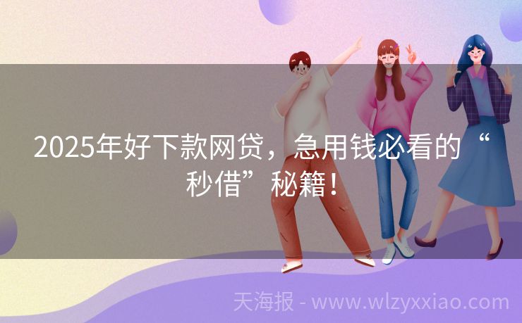 2025年好下款网贷，急用钱必看的“秒借”秘籍！