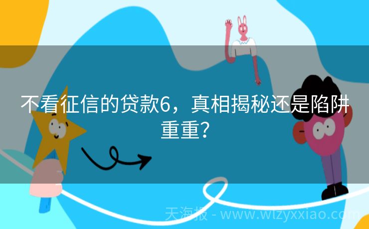 不看征信的贷款6，真相揭秘还是陷阱重重？