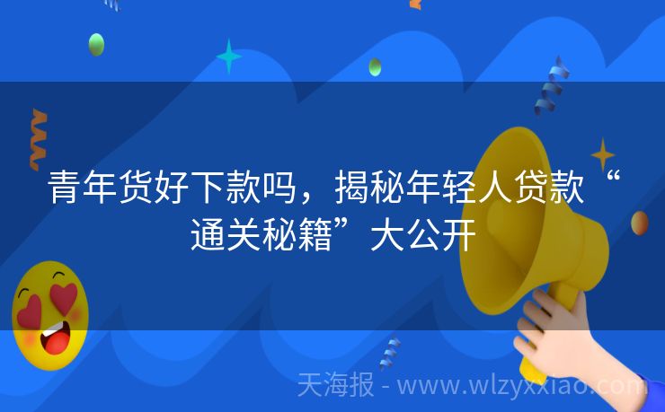 青年货好下款吗，揭秘年轻人贷款“通关秘籍”大公开