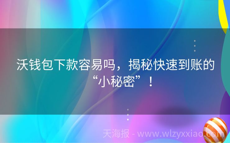沃钱包下款容易吗，揭秘快速到账的“小秘密”！