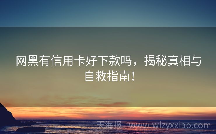 网黑有信用卡好下款吗，揭秘真相与自救指南！